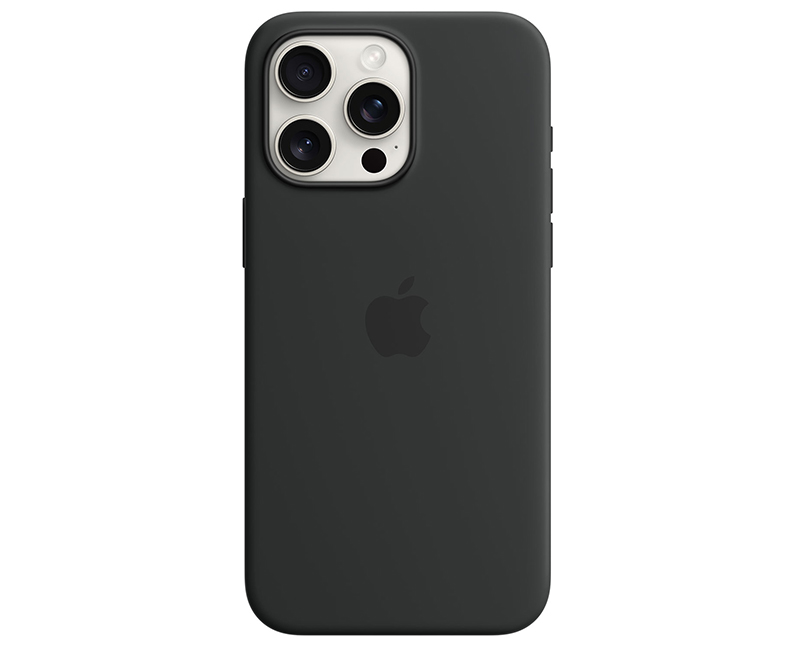 iPhone 15 Pro Max Silicone Case  Black