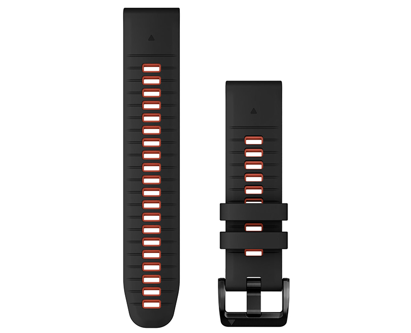Sili Band Black w Flame Red QUICKFIT&reg; 22