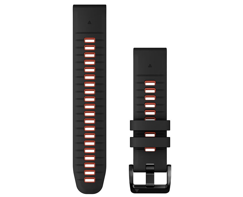 Sili Band Black w Flame Red QUICKFIT® 22