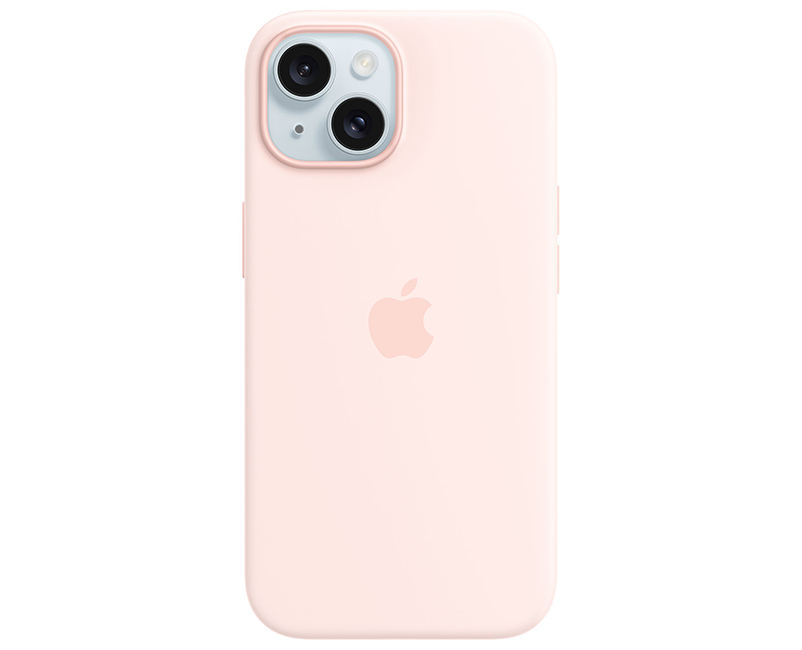 iPhone 15 Silicone Case Light Pink