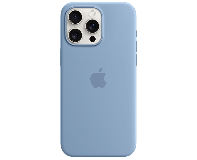 iPhone 15 Pro Max Silicone Winter Blue