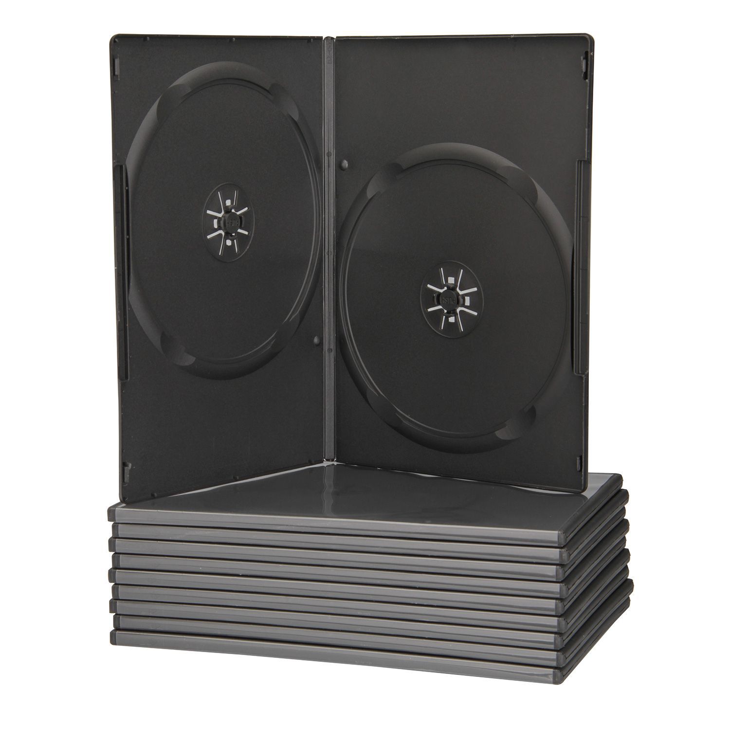 Q-Connect Θήκη CD/DVD Ανταλλακτική 10 τεμ. Μαύρη