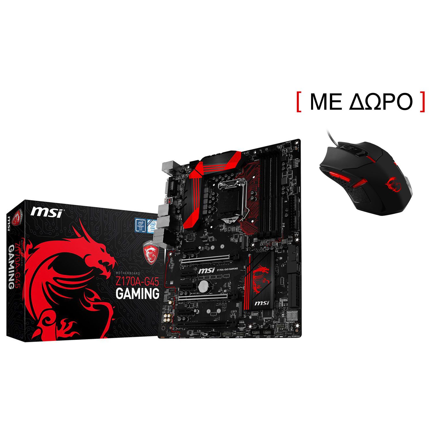 MSI Motherboard Z170A-G45 Gaming (Z170/1151/DDR4)