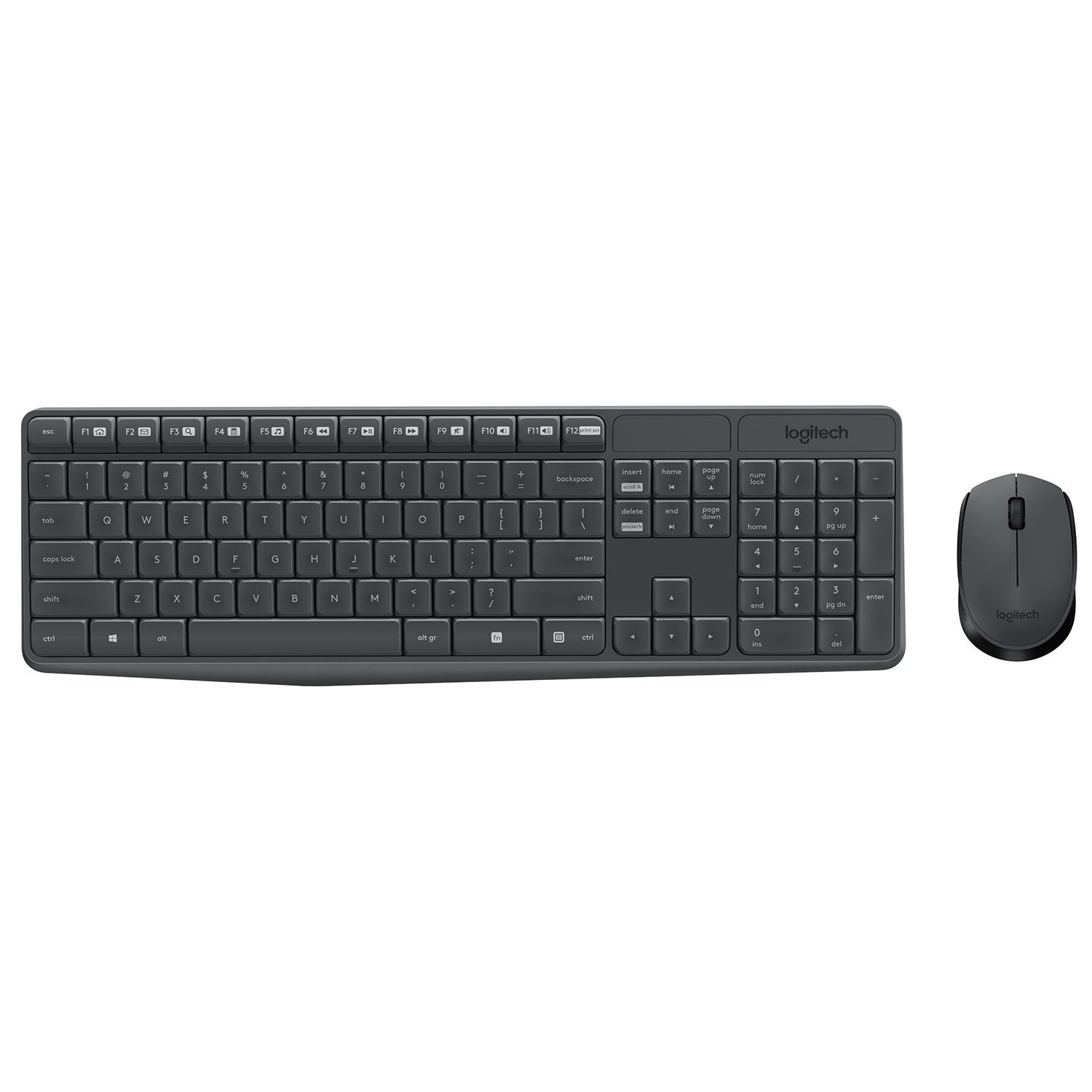 Logitech Πληκτρολόγιο-ποντίκι MK235 Ασύρματο