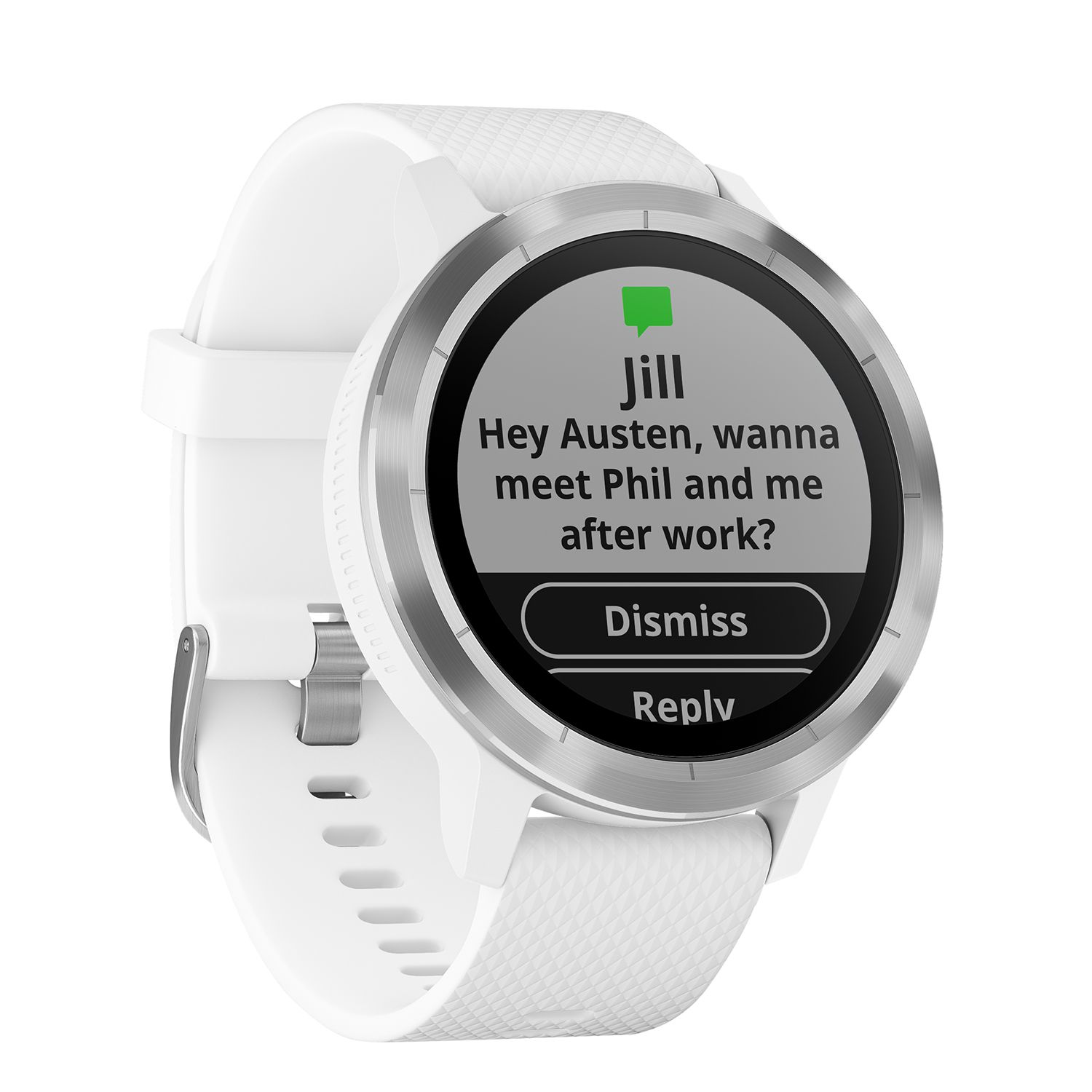 Garmin vivoactive on sale 3 silver white