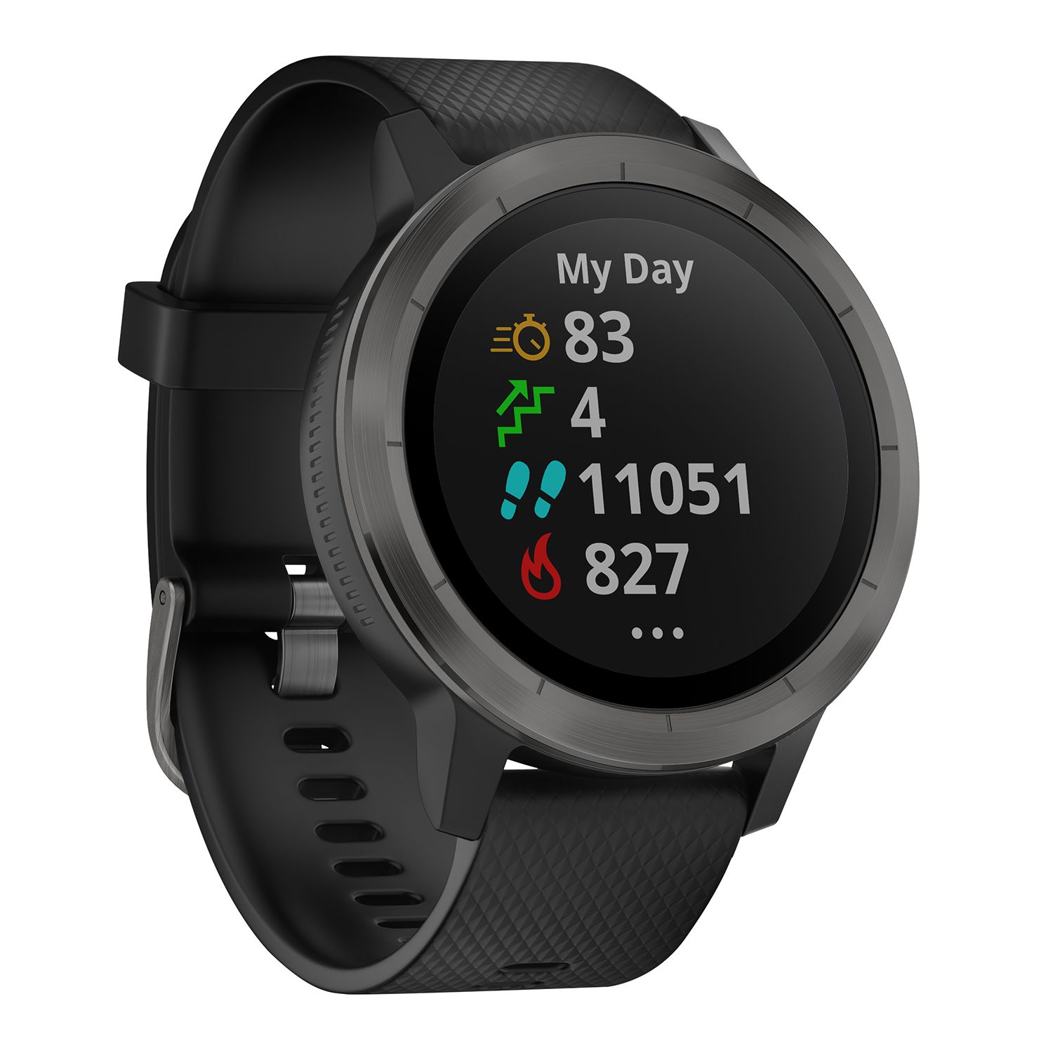 Garmin vivoactive 3 black with stainless hardware smart clearance watch