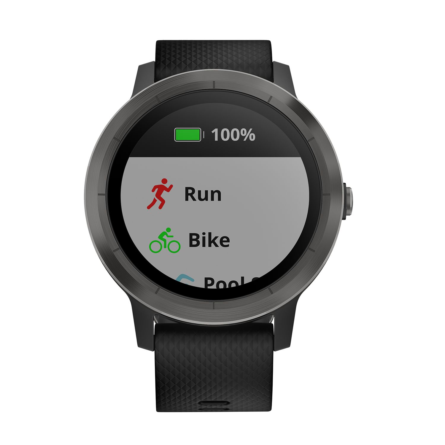 Garmin Vivoactive 3 Slate Black Silicone Plaisio