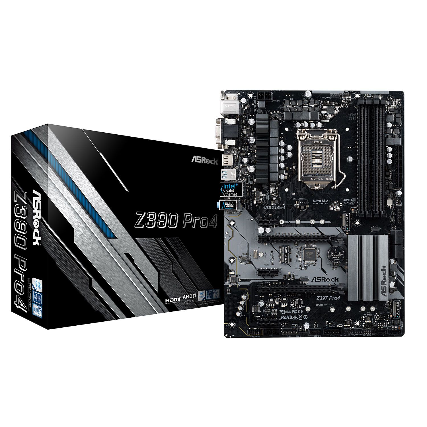 Asrock Motherboard Z390 PRO4 (Z390/1151/DDR4)