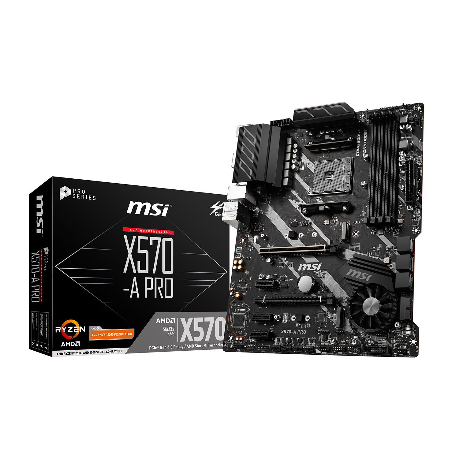 MSI Motherboard X570-A Pro (X570/AM4/DDR4)