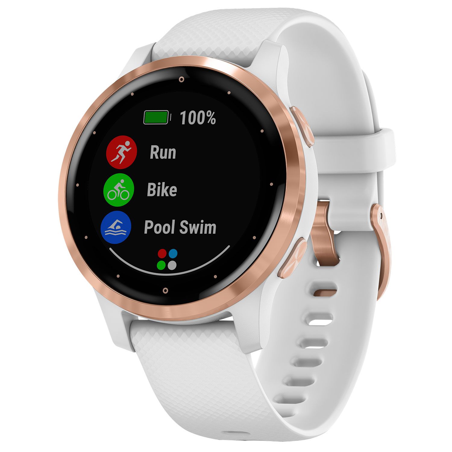 Garmin vivoactive 4S White Rose Gold Plaisio
