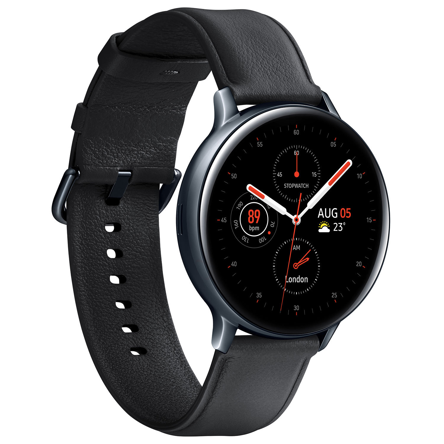 Samsung Galaxy Watch Active2 Stainless Black 44mm Plaisio