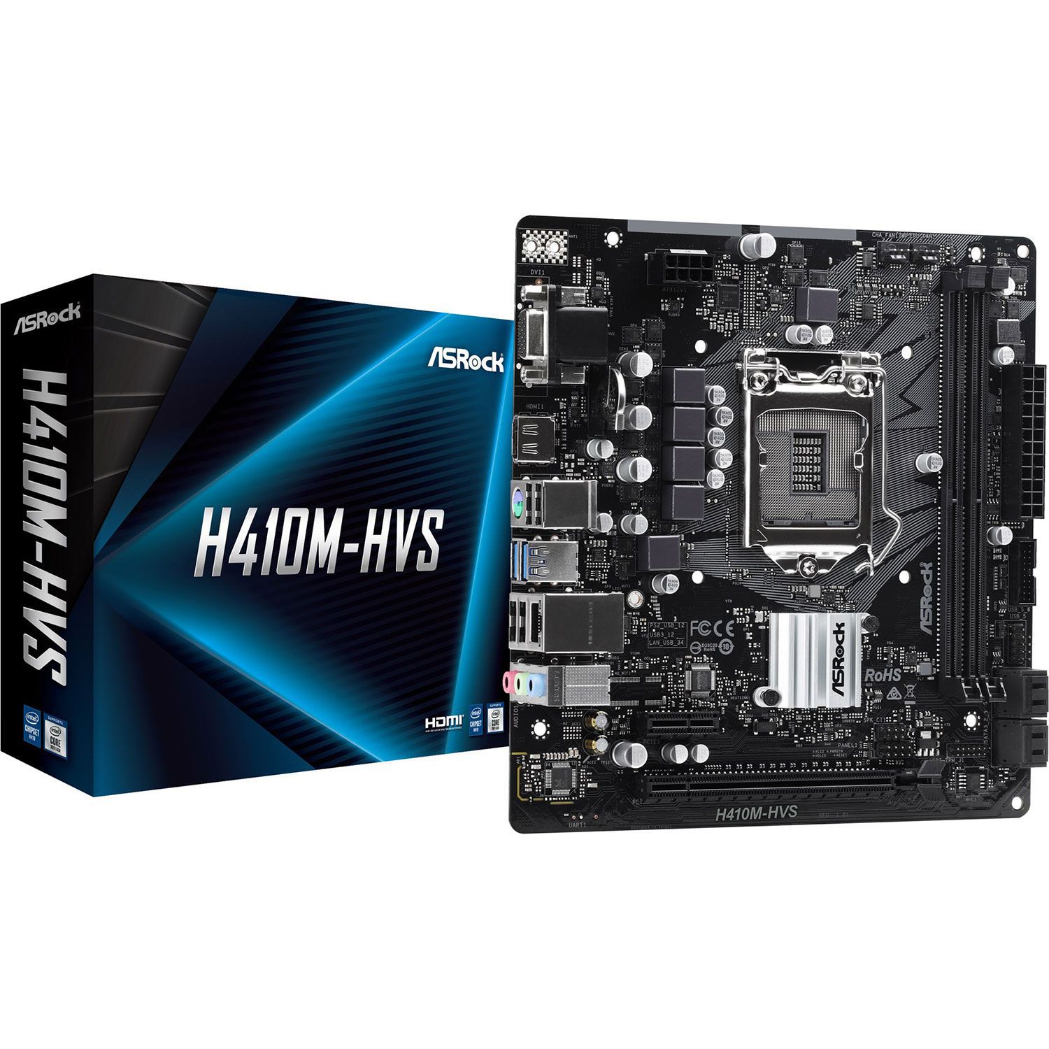 Asrock Motherboard HVS H410M (H410/1200/DDR4)