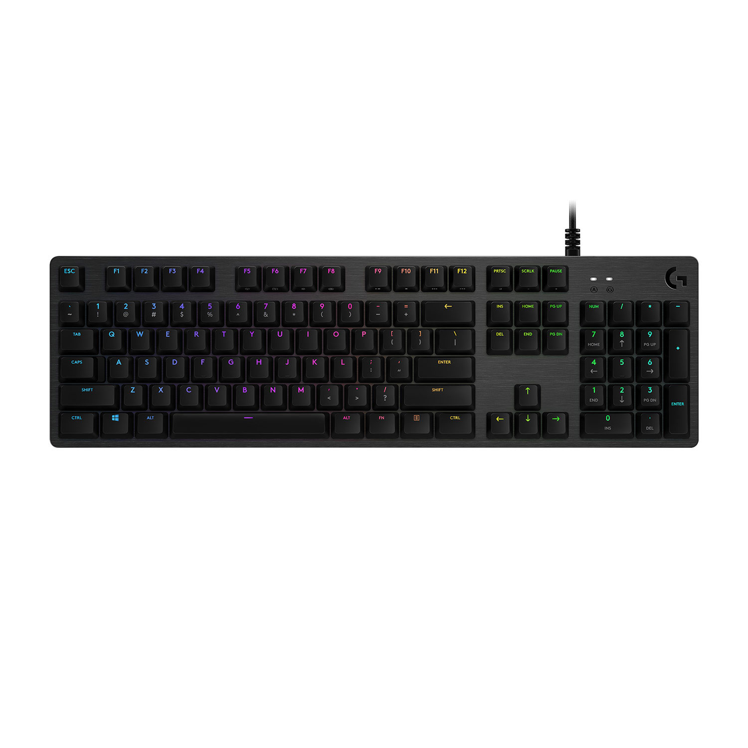Logitech Πληκτρολόγιο G512 RGB Carbon Red Switches Ενσύρματο
