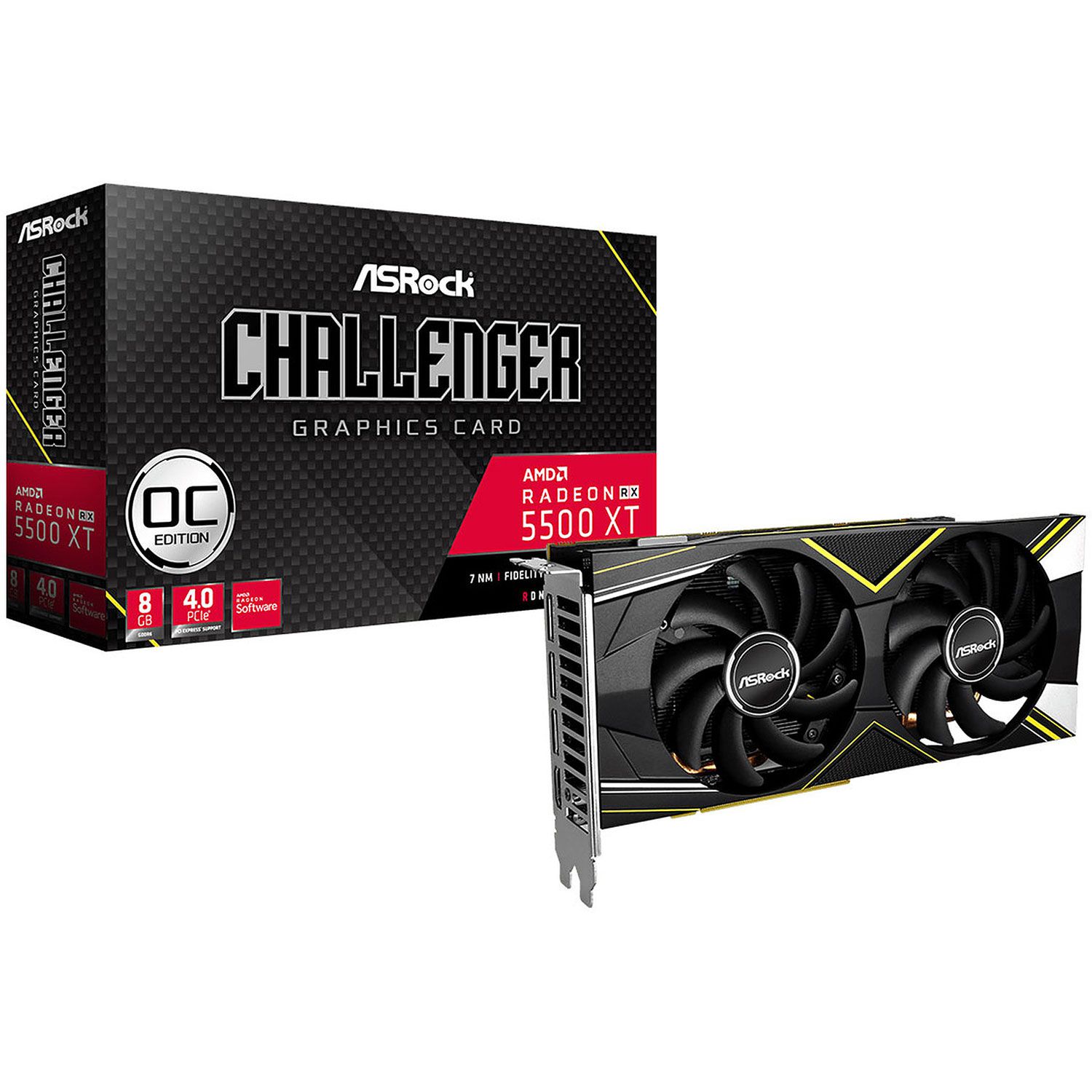 Asrock VGA Radeon RX 5500 XT Challenger D OC 8 GB