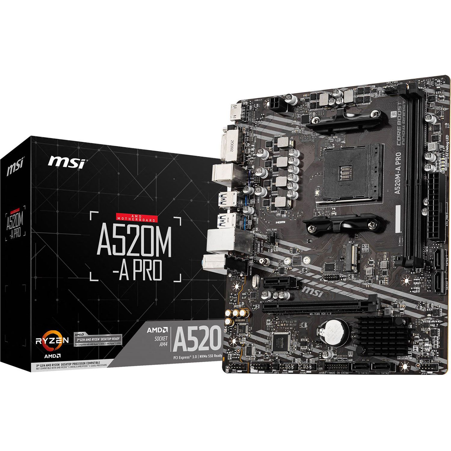 MSI Motherboard A520M-A PRO