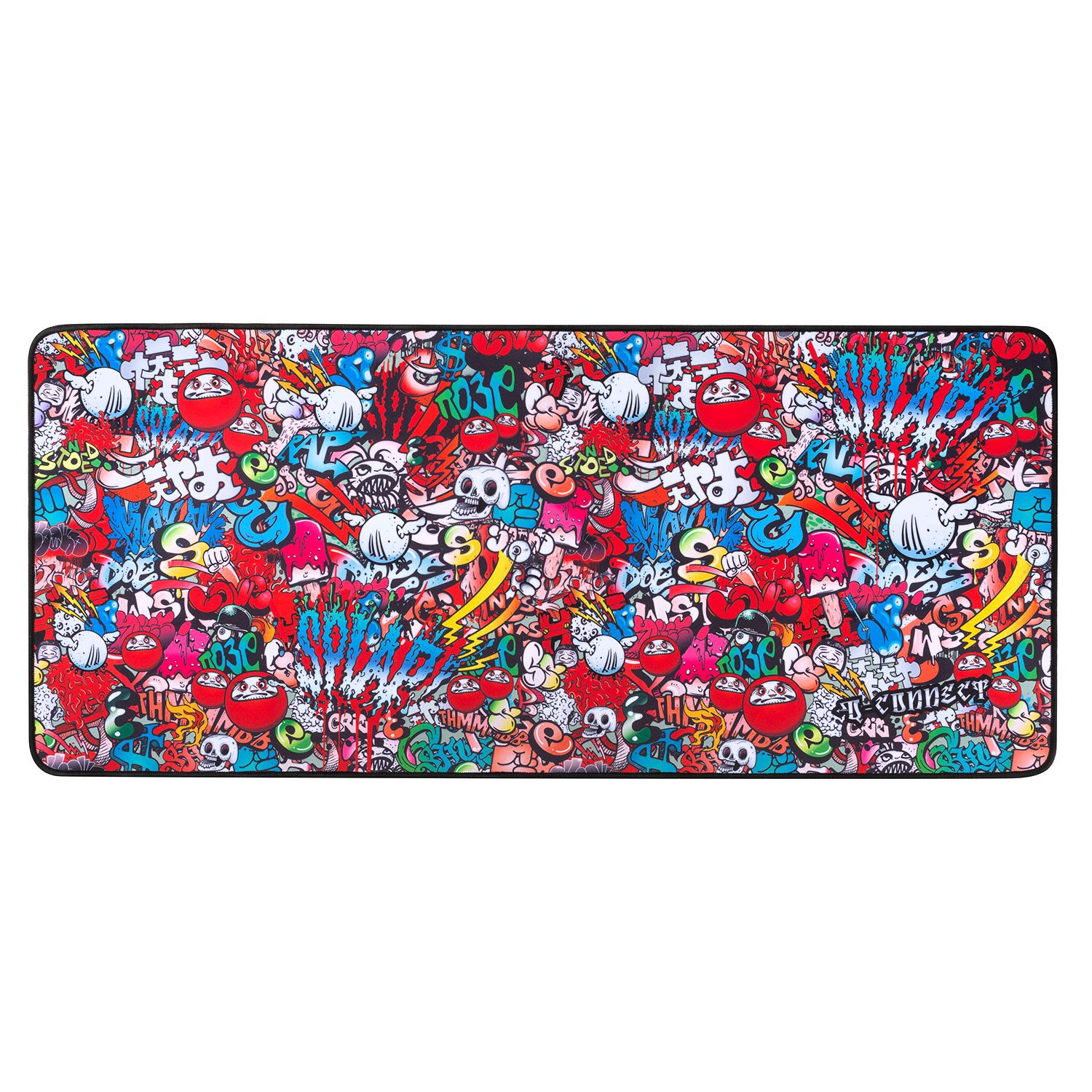 Q-Connect Mousepad 90x40cm Graffiti Printed