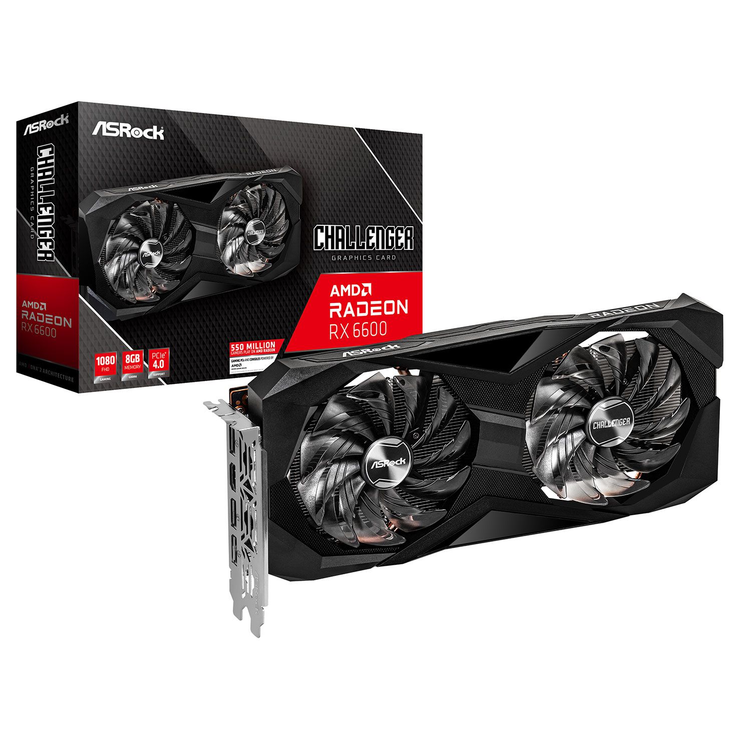 Asrock VGA Radeon RX 6600 Challenger D 8 GB
