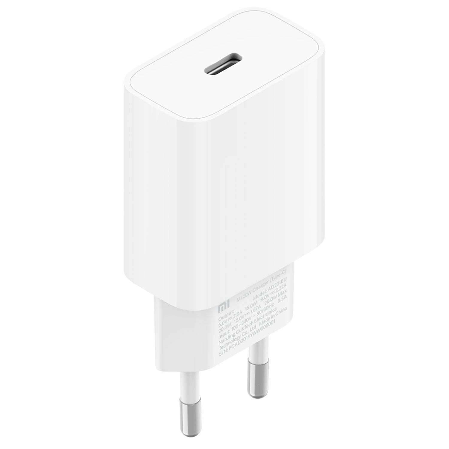 Xiaomi Φορτιστής PD 1 Θέσης 20W Λευκό