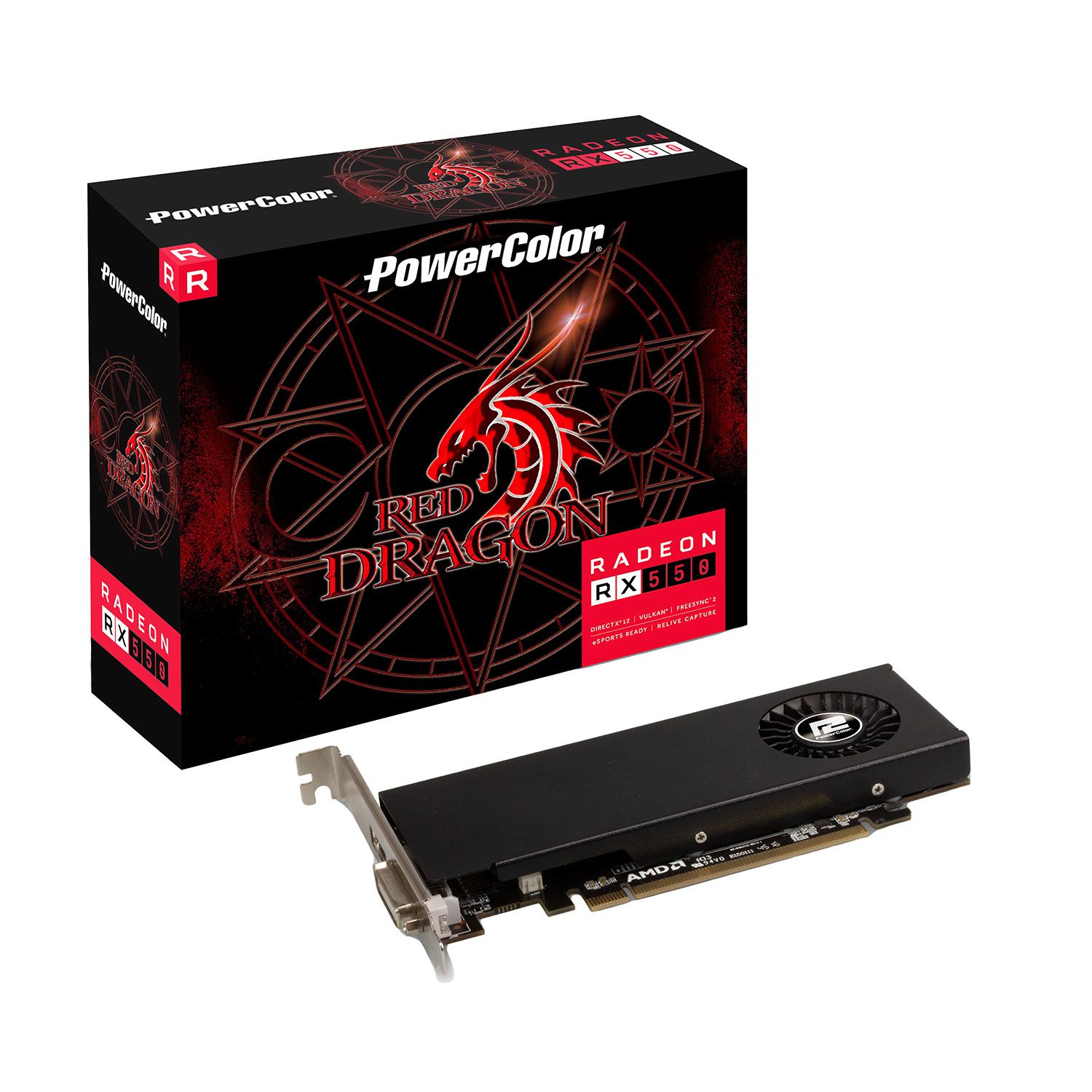 PowerColor VGA Radeon RX 550 Red Dragon 4 GB