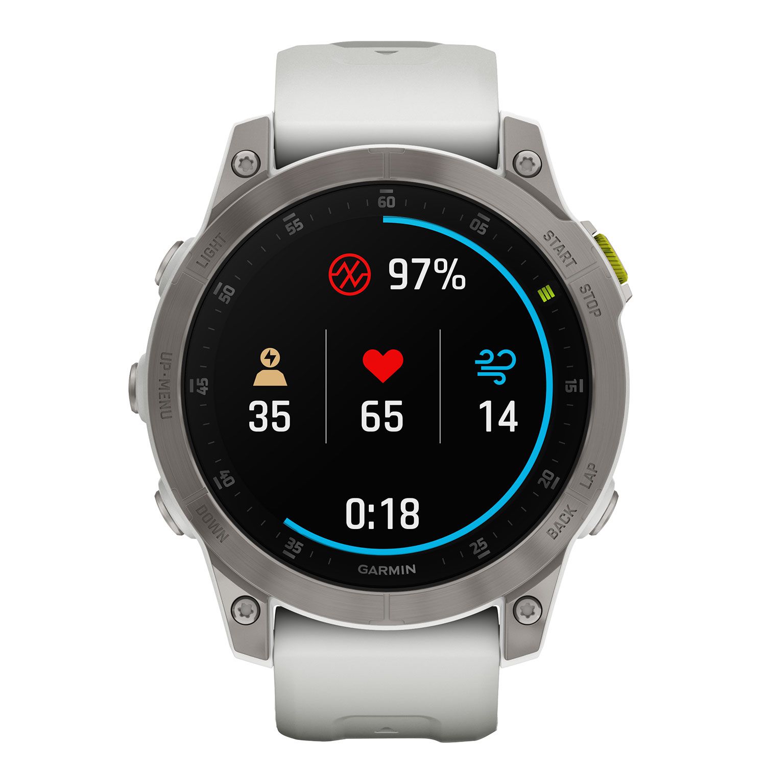 Garmin Epix 47mm Sapphire Titanium/Carrer White