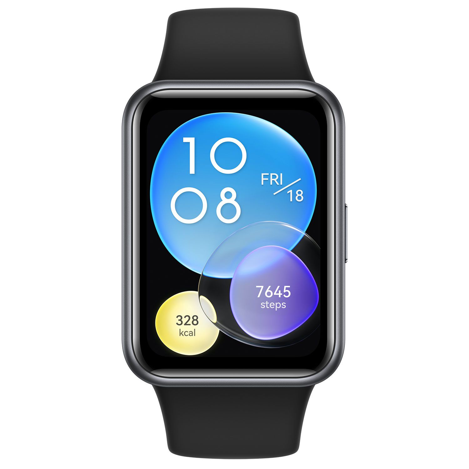 Huawei Watch Fit 2 Black Silicone Strap Plaisio