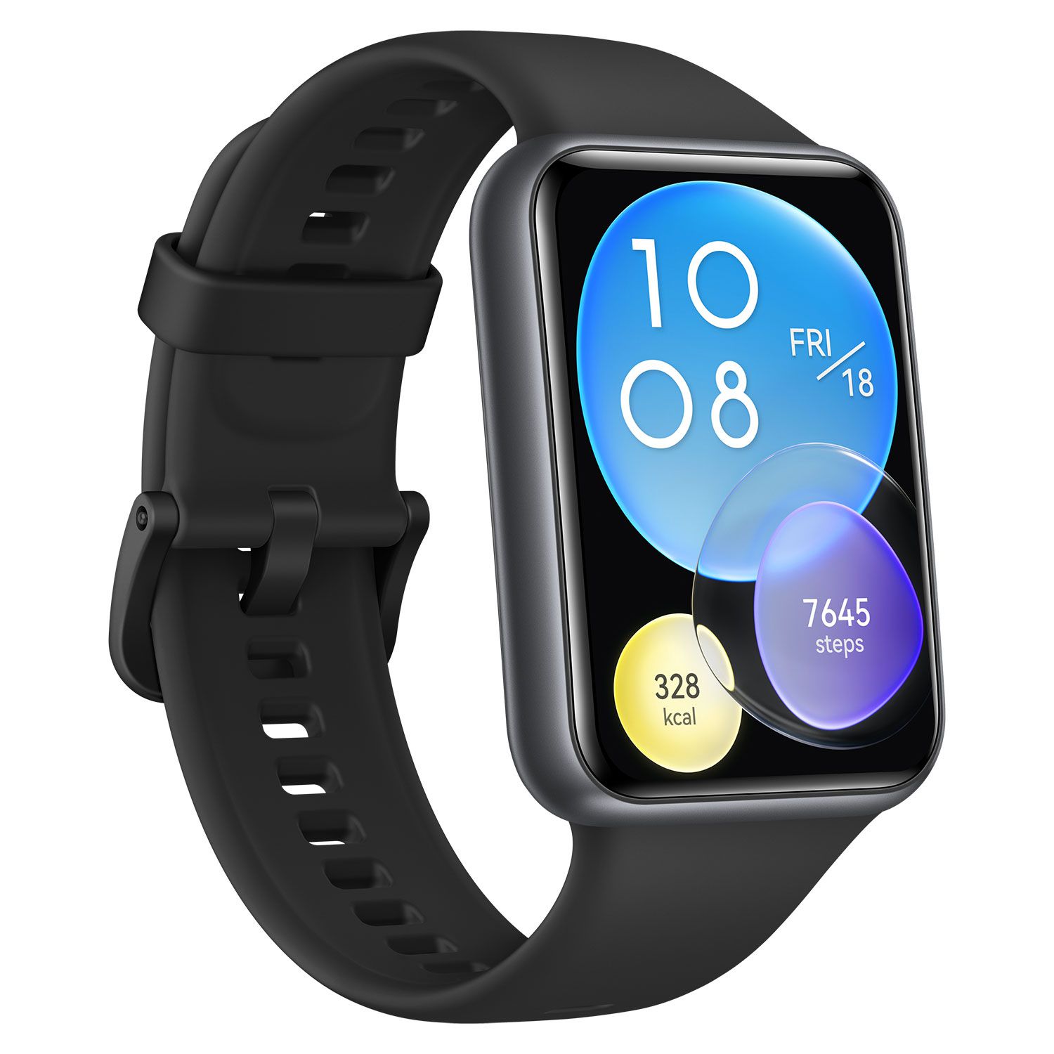 Huawei Watch Fit 2 Black Silicone Strap Plaisio