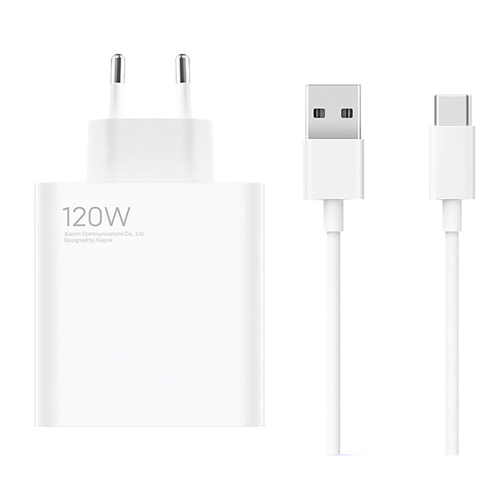 Xiaomi Φορτιστής 1 Θέσης 120W Λευκό Με Καλώδιο