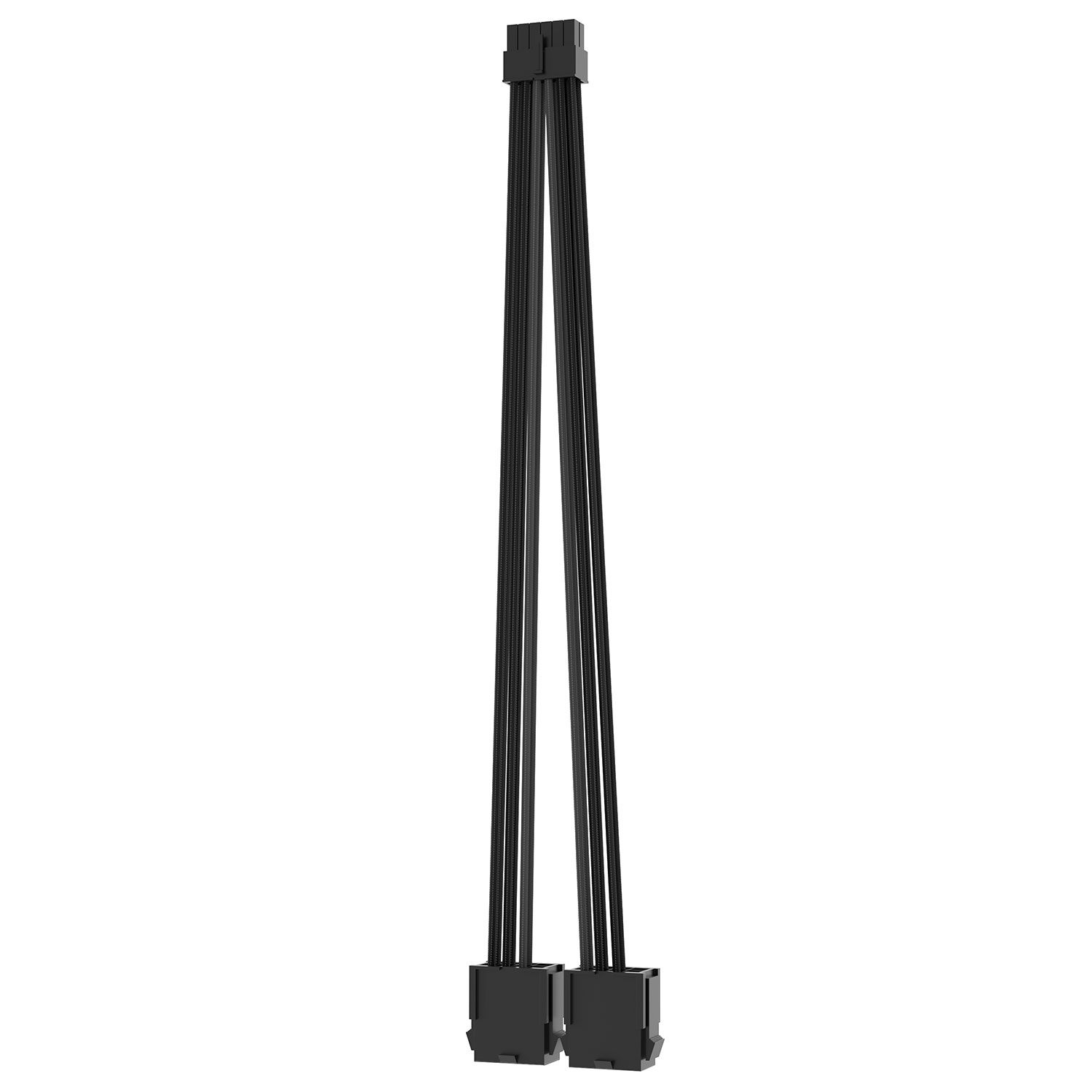 AsiaHorse Extension Sleeved PSU Cable 12pin to 2x8pin Μαύρο-Γκρι