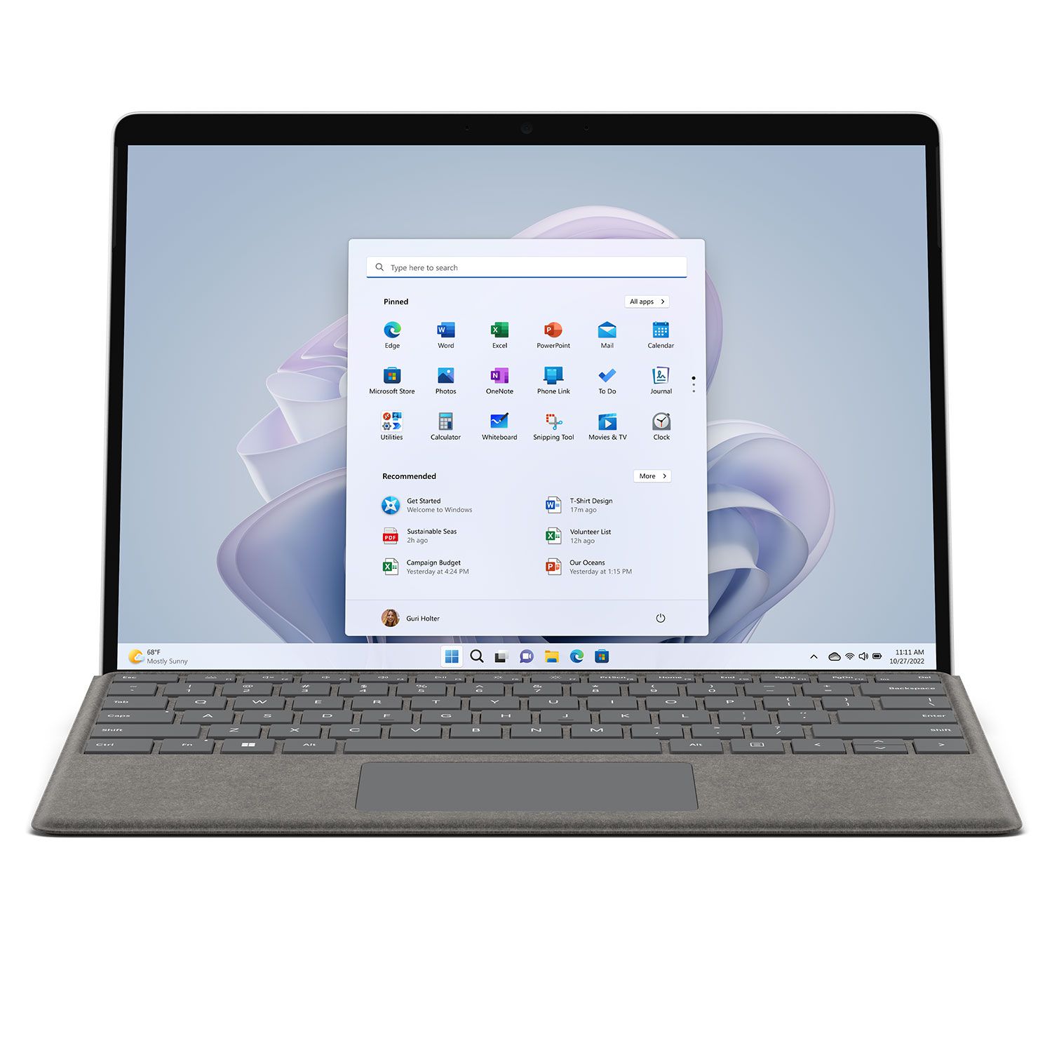 Microsoft Surface Pro 9 Platinum Laptop 13" PixelSense Αφής (Core i5 1235U/8 GB/256 GB/Iris Xe Graphics/Windows 11 Home)