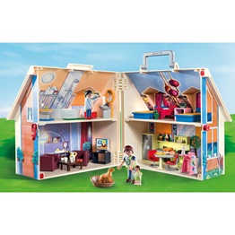 1. Playmobil Dollhouse Μοντέρνο Κουκλόσπιτο - Βαλιτσάκι 70985