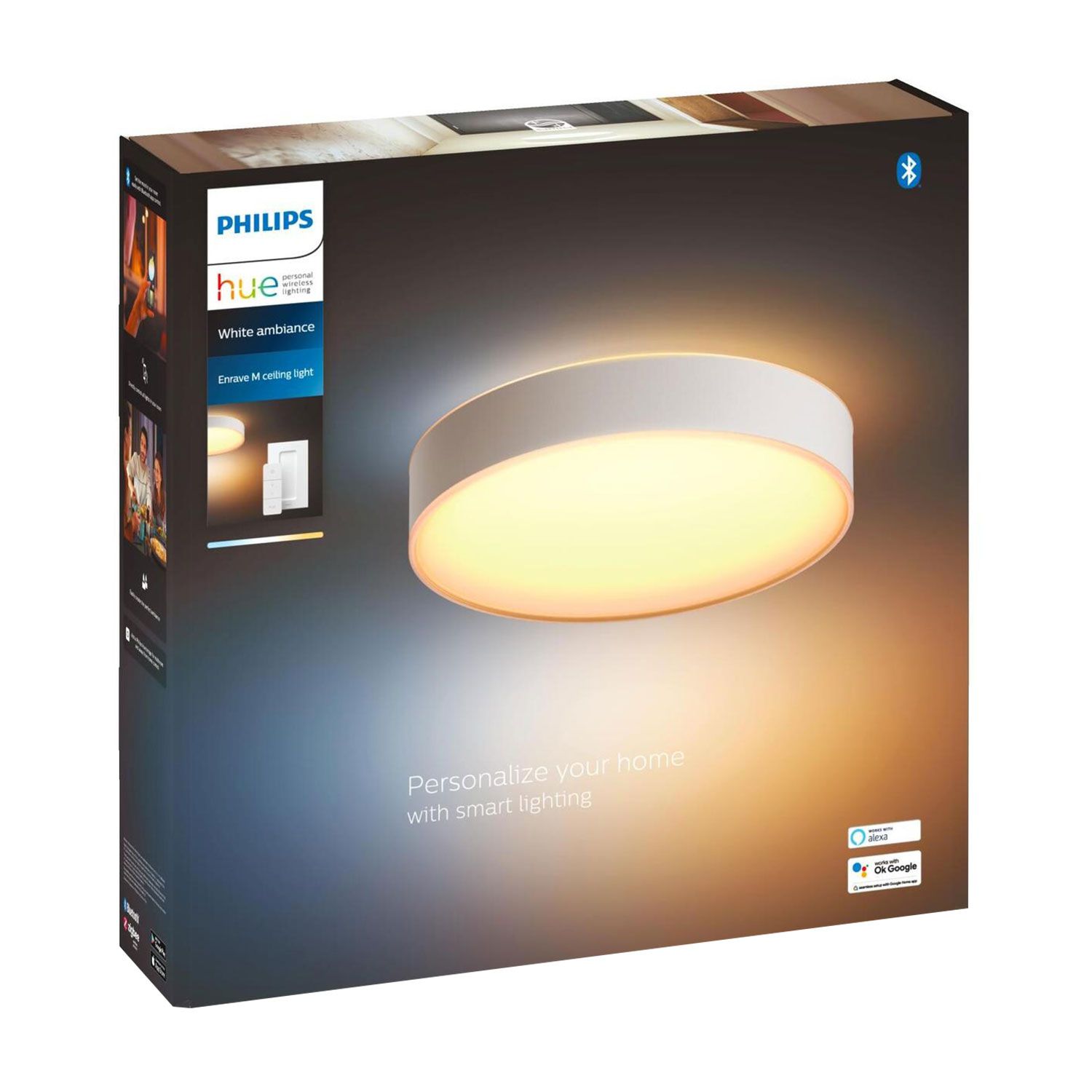 Philips Hue Enrave M Ceiling Lamp White