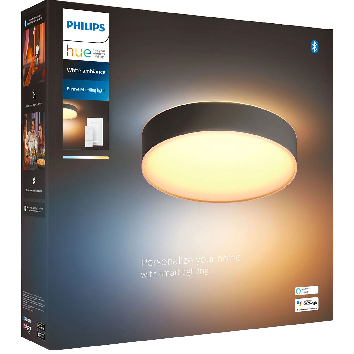 Philips Hue Enrave M Ceiling Lamp Black