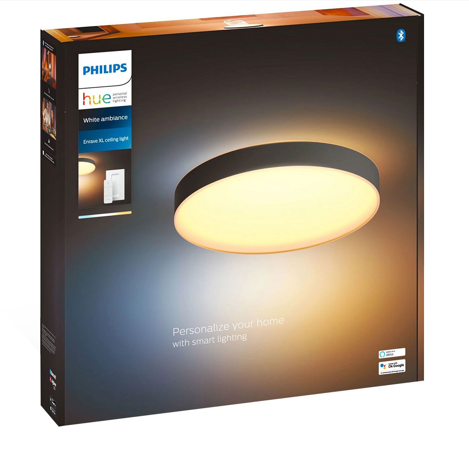 Philips Hue Enrave XL Ceiling Lamp Black