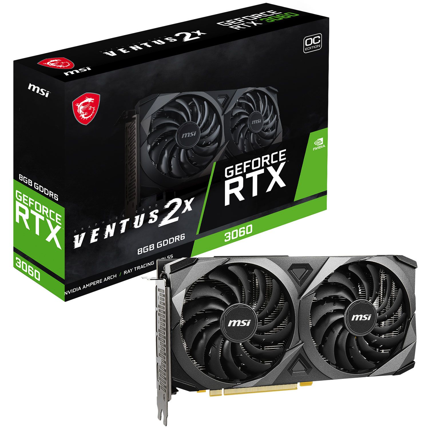 MSI VGA GeForce RTX 3060 VENTUS 2X OC 8 GB