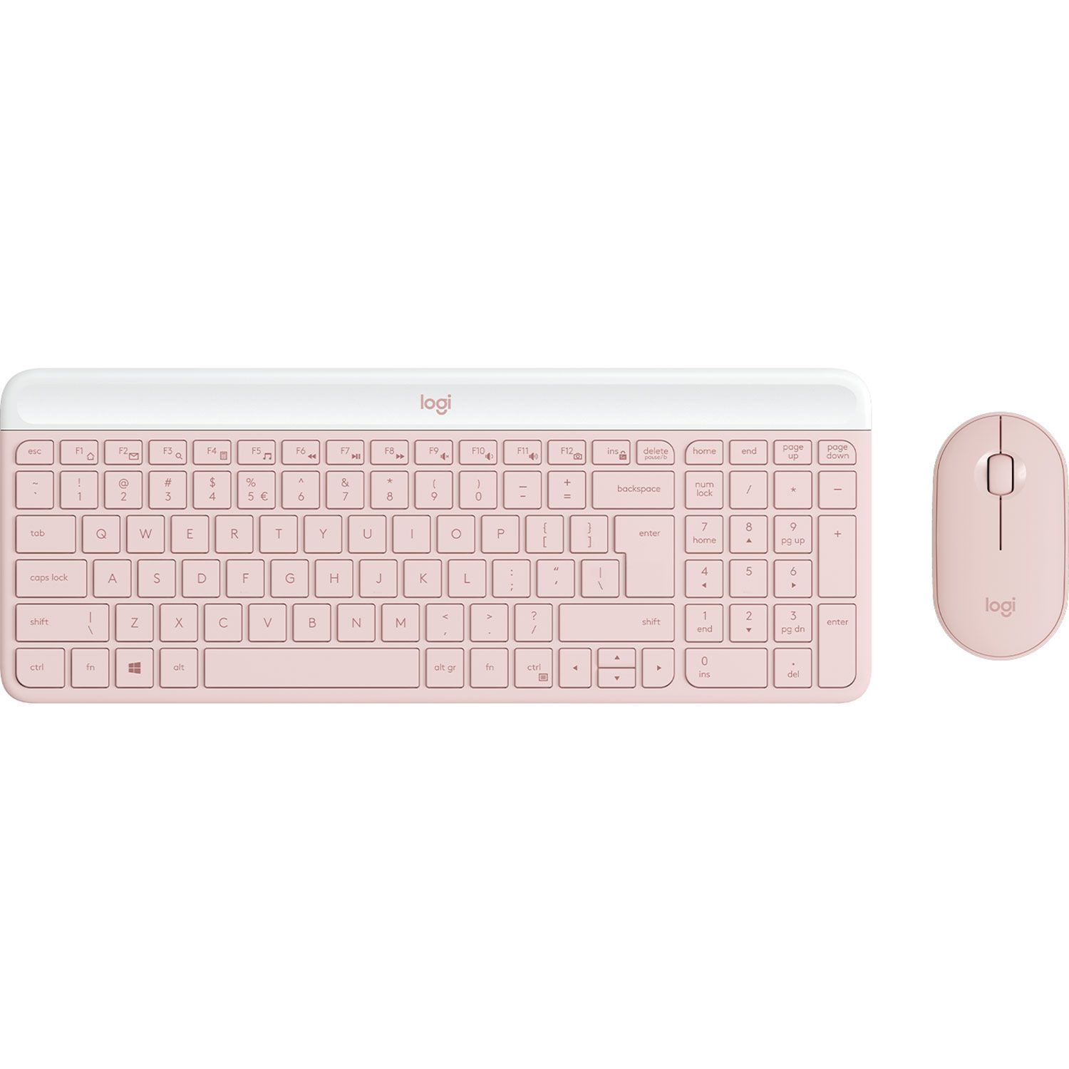 Logitech Πληκτρολόγιο-ποντίκι MK470 Ασύρματο Ροζ