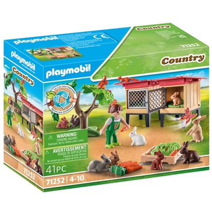 6. Playmobil Country Κουνελόσπιτο 71252