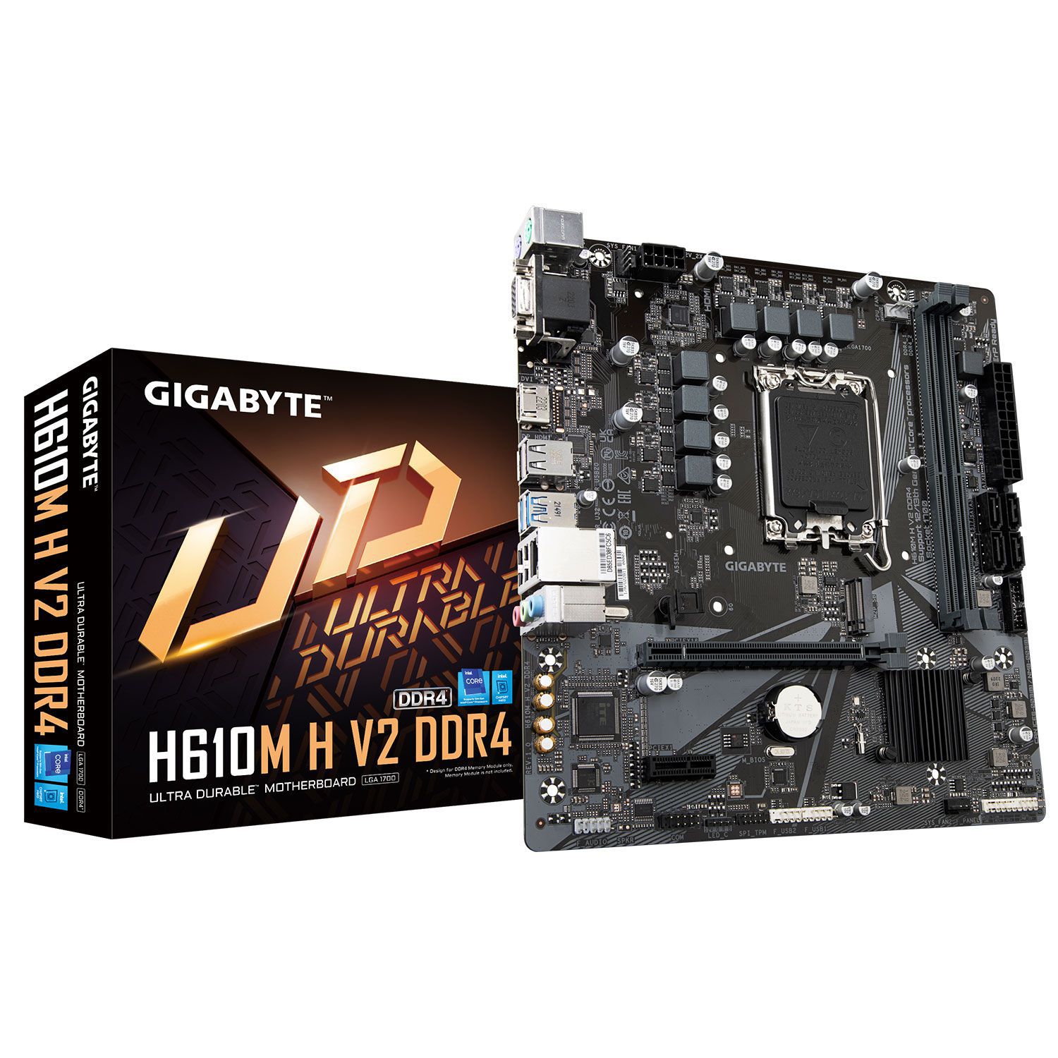 Gigabyte Motherboard H610M H V2 DDR4 (H610/1700/DDR4)