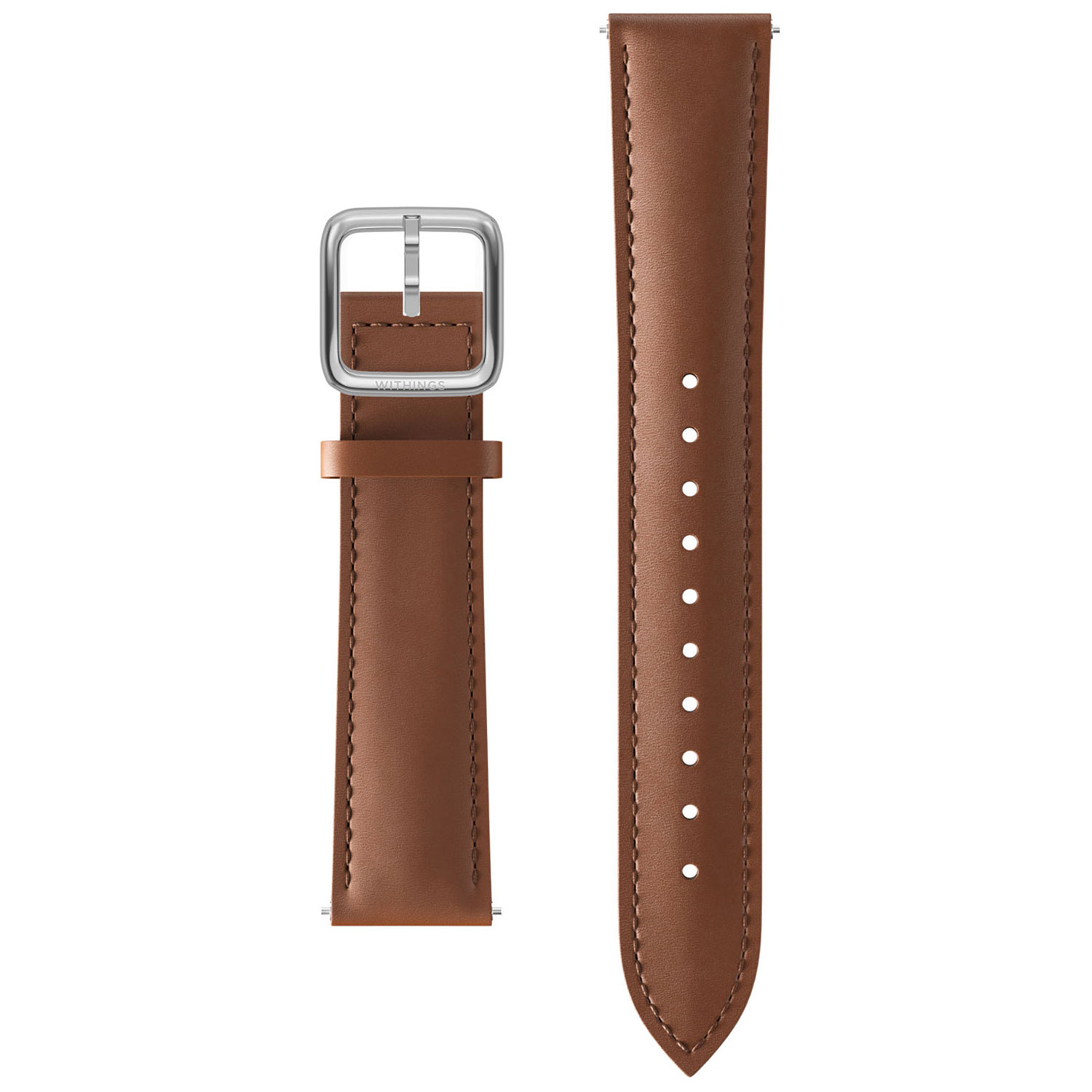 Withings λουράκι 18mm - Brown & Silver