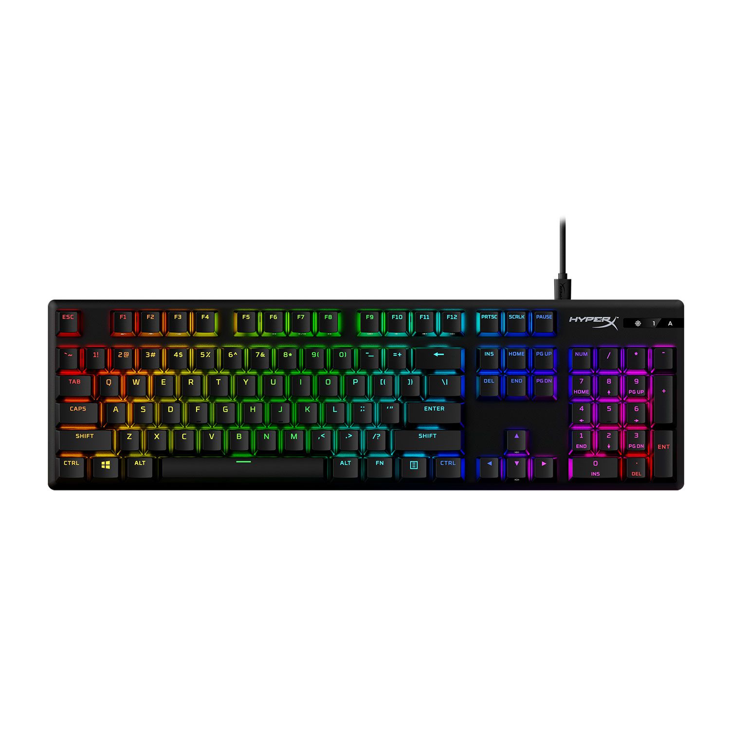 HyperX Gaming Κeyboard Alloy Origins PBT Aqua US