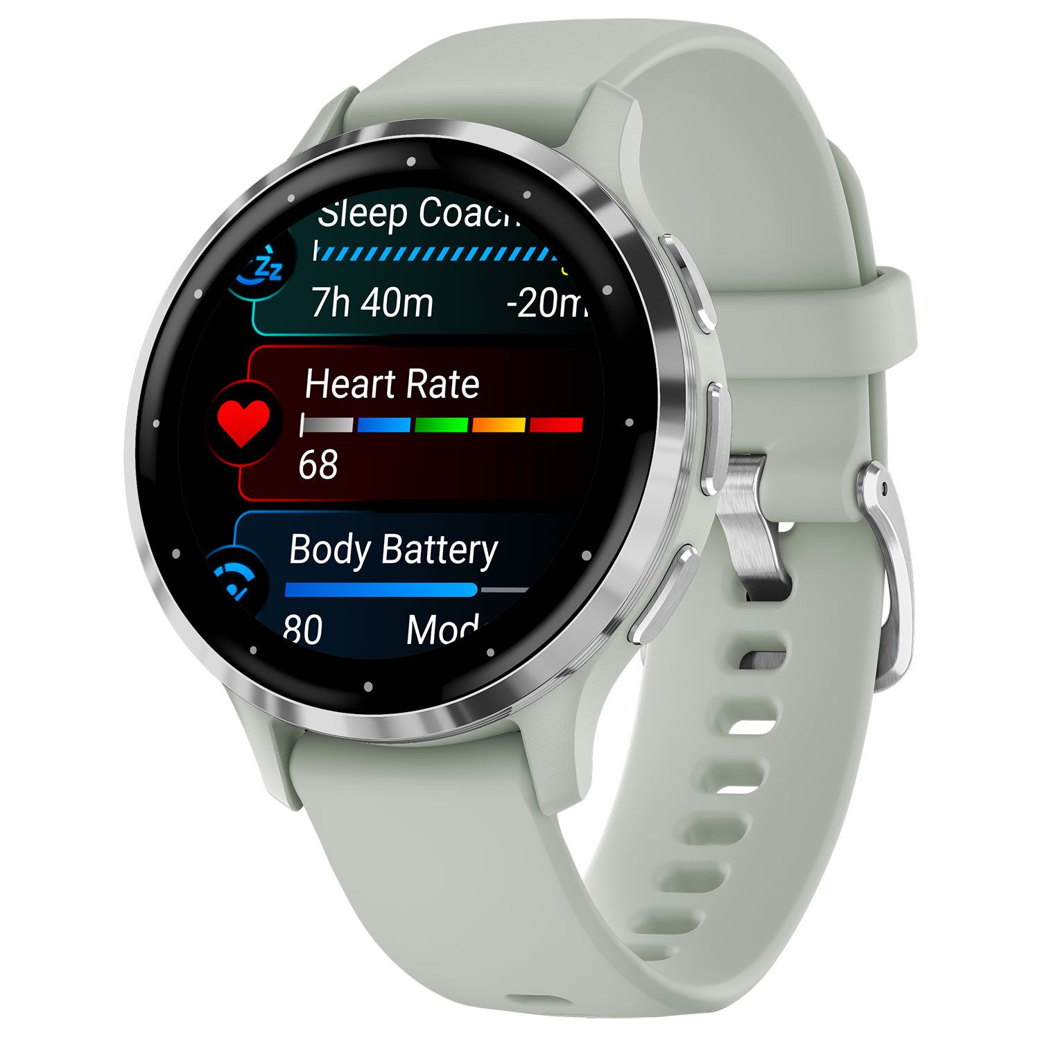 Garmin Venu 3S Silver with Sage Gray