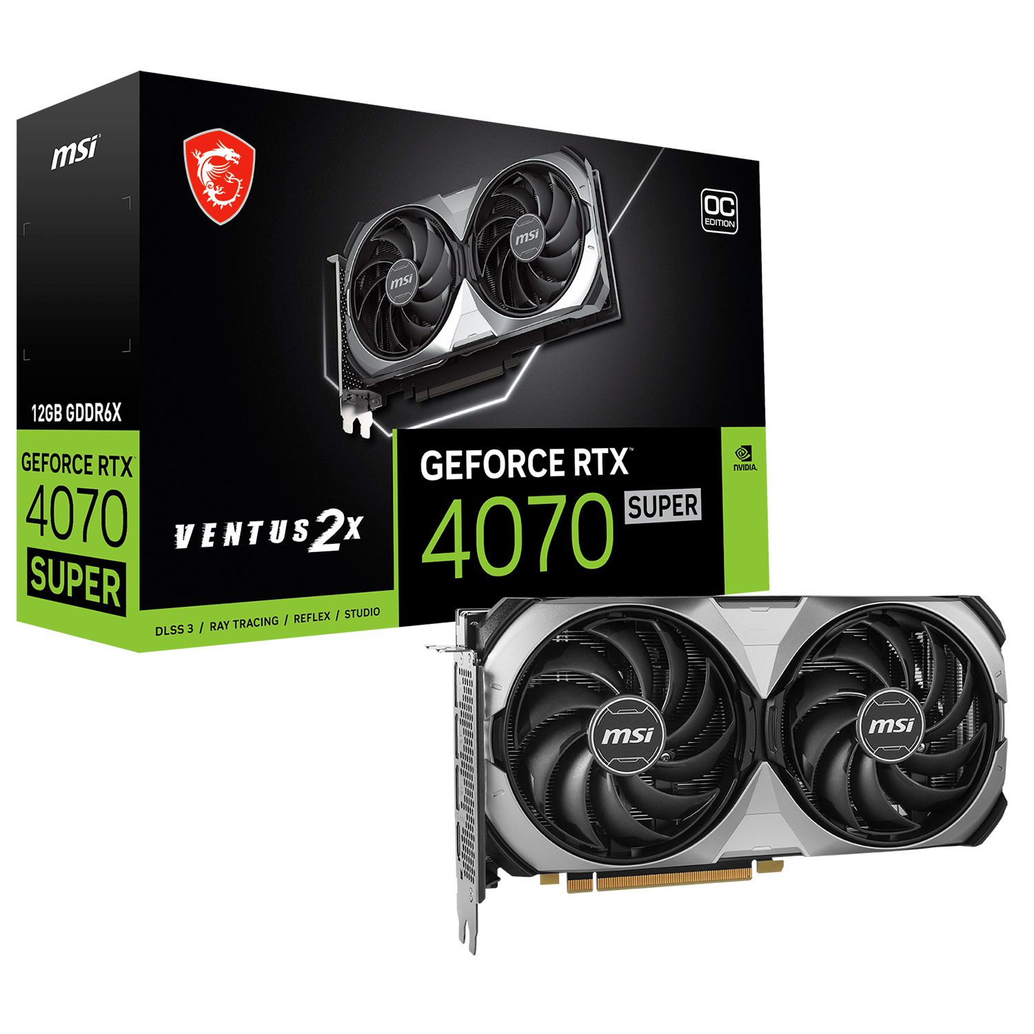 MSI VGA GeForce RTX 4070 SUPER VENTUS 2X OC 12 GB