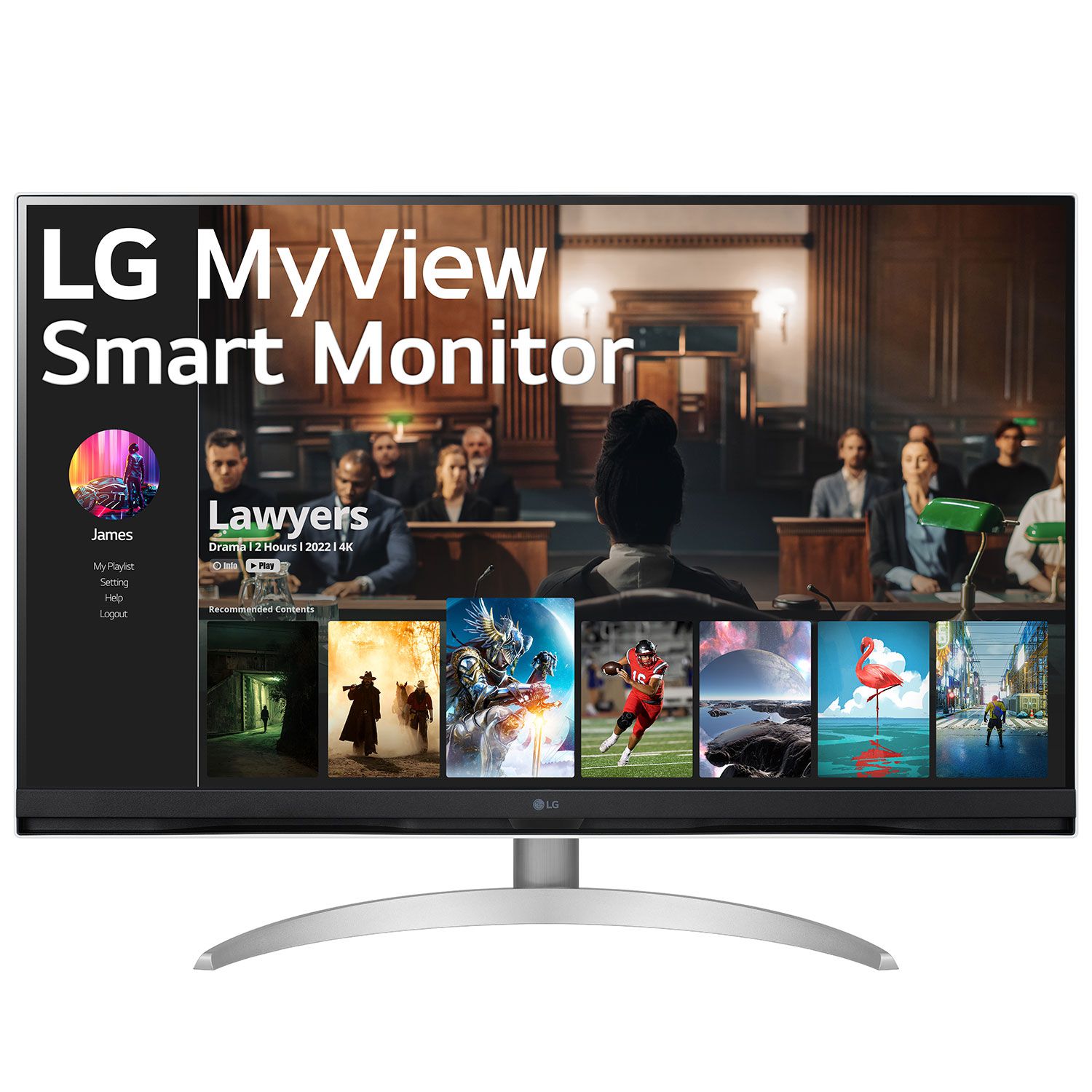 LG Monitor 32" 32SQ700S-W