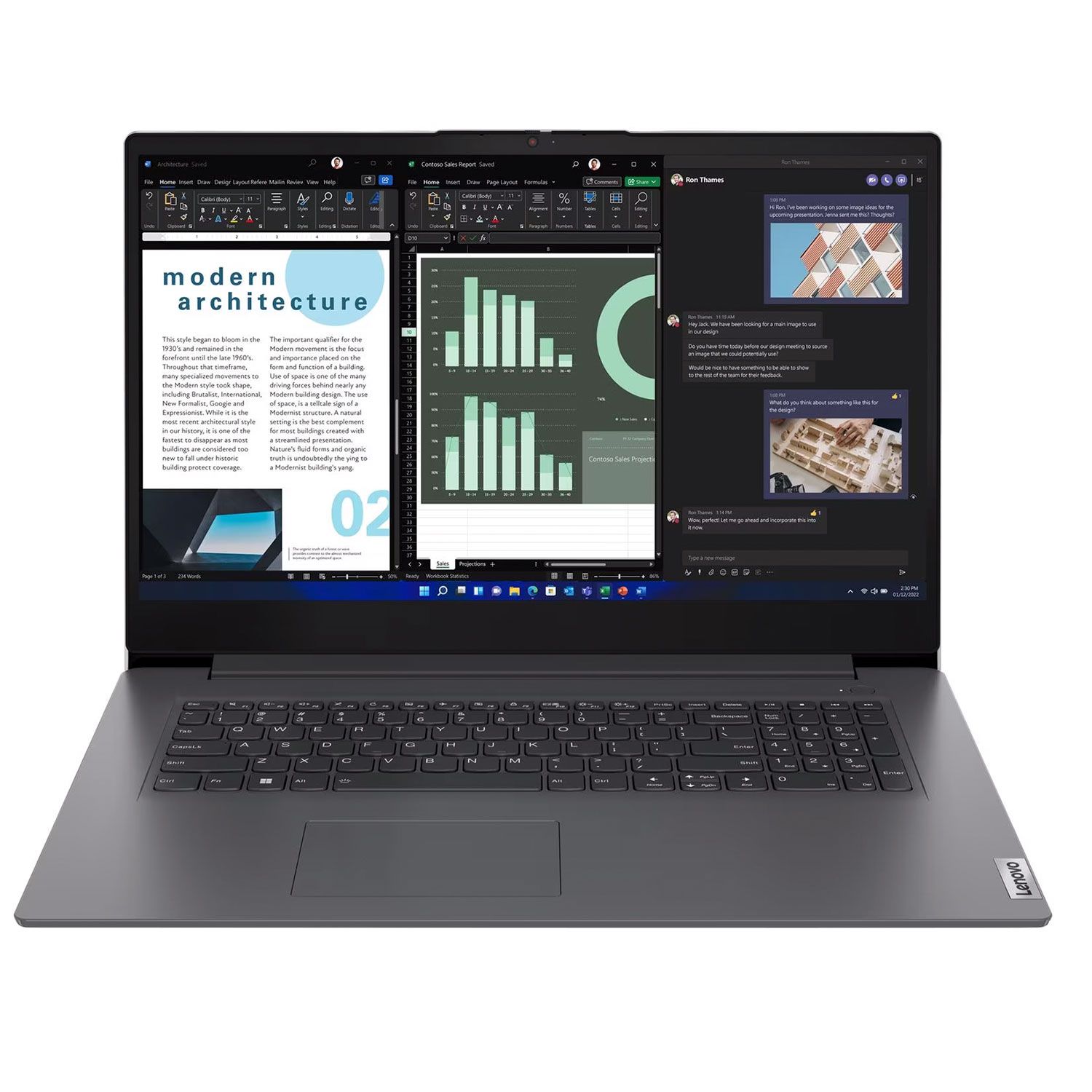 Lenovo V17 G4 Laptop 17.3" Full HD IPS (Intel Core i7 1355U/16 GB/512 GB/Iris Xe Graphics/Windows 11 Pro)
