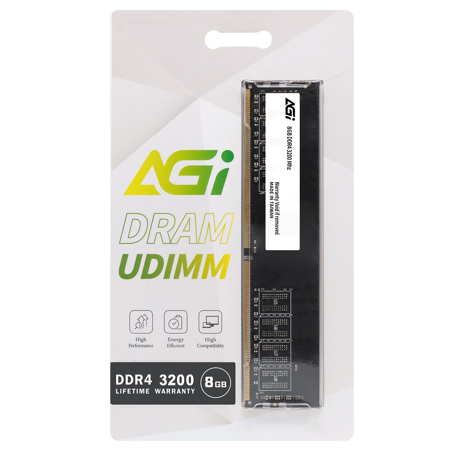 AGI Desktop RAM UDIMM 8GB 3200MHz DDR4