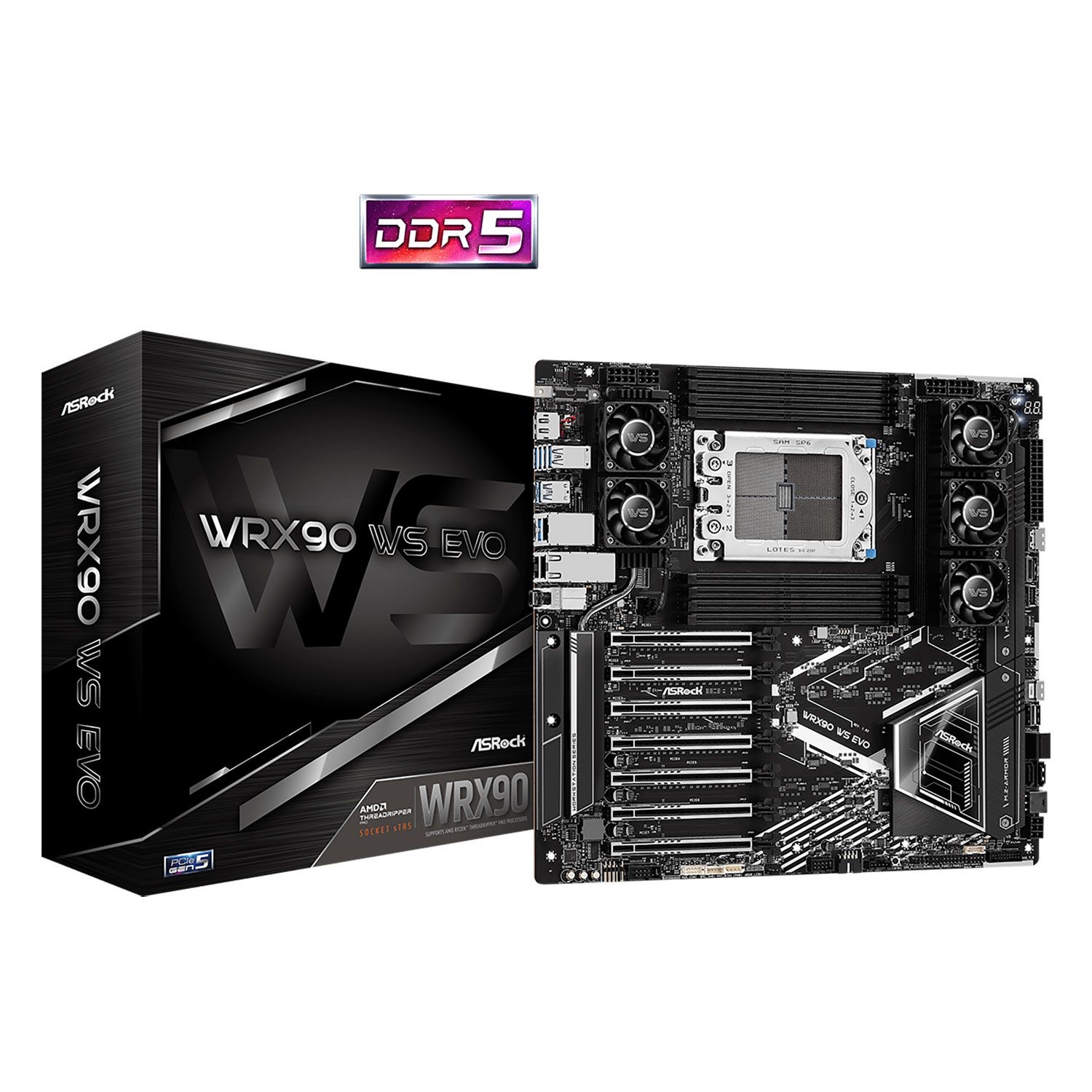 Asrock Motherboard WRX90 WS EVO (WRX90/sTR5/DDR5)