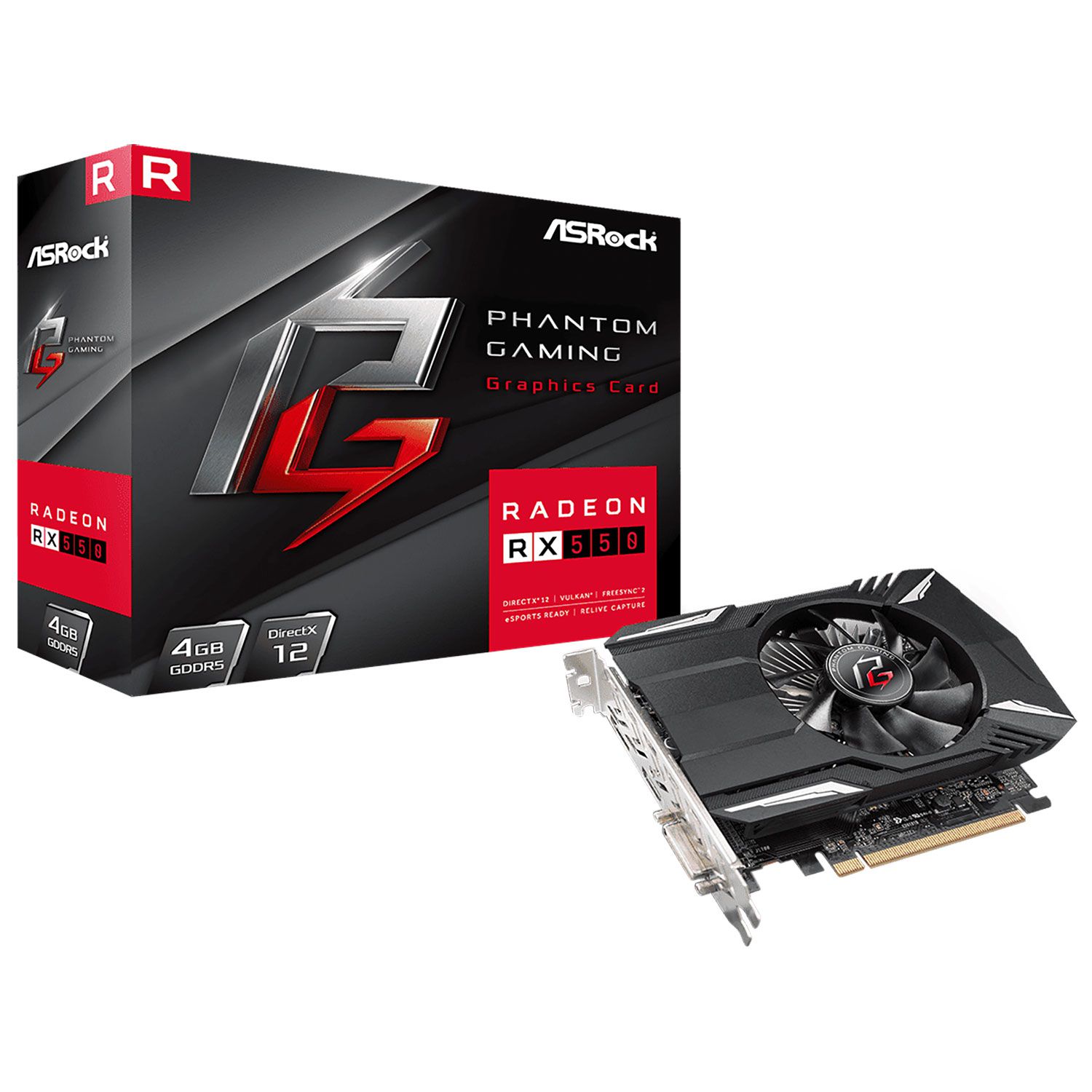 Asrock VGA Radeon RX 550 Phantom Gaming 4 GB