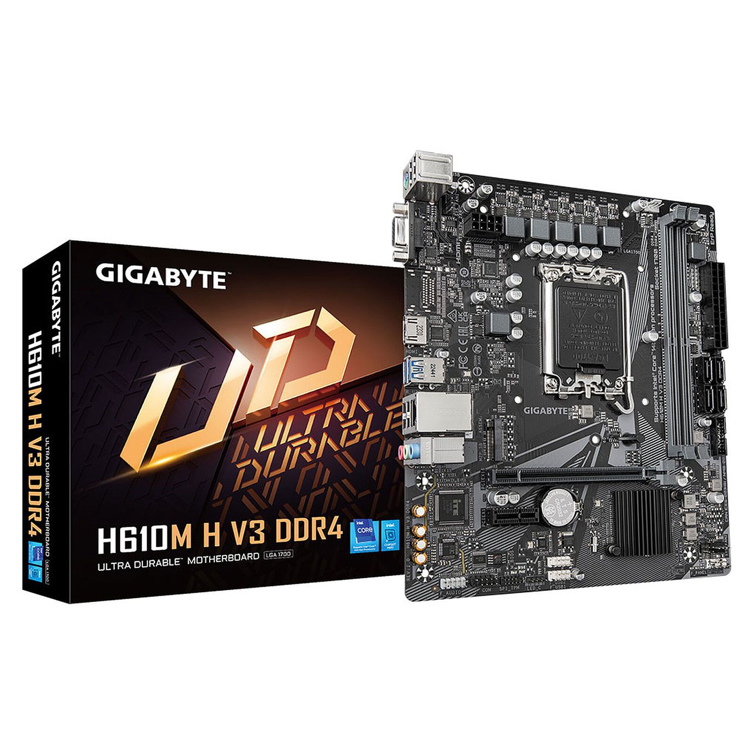 Gigabyte Motherboard H610M H V3 DDR4 (H610/1700/DDR4)