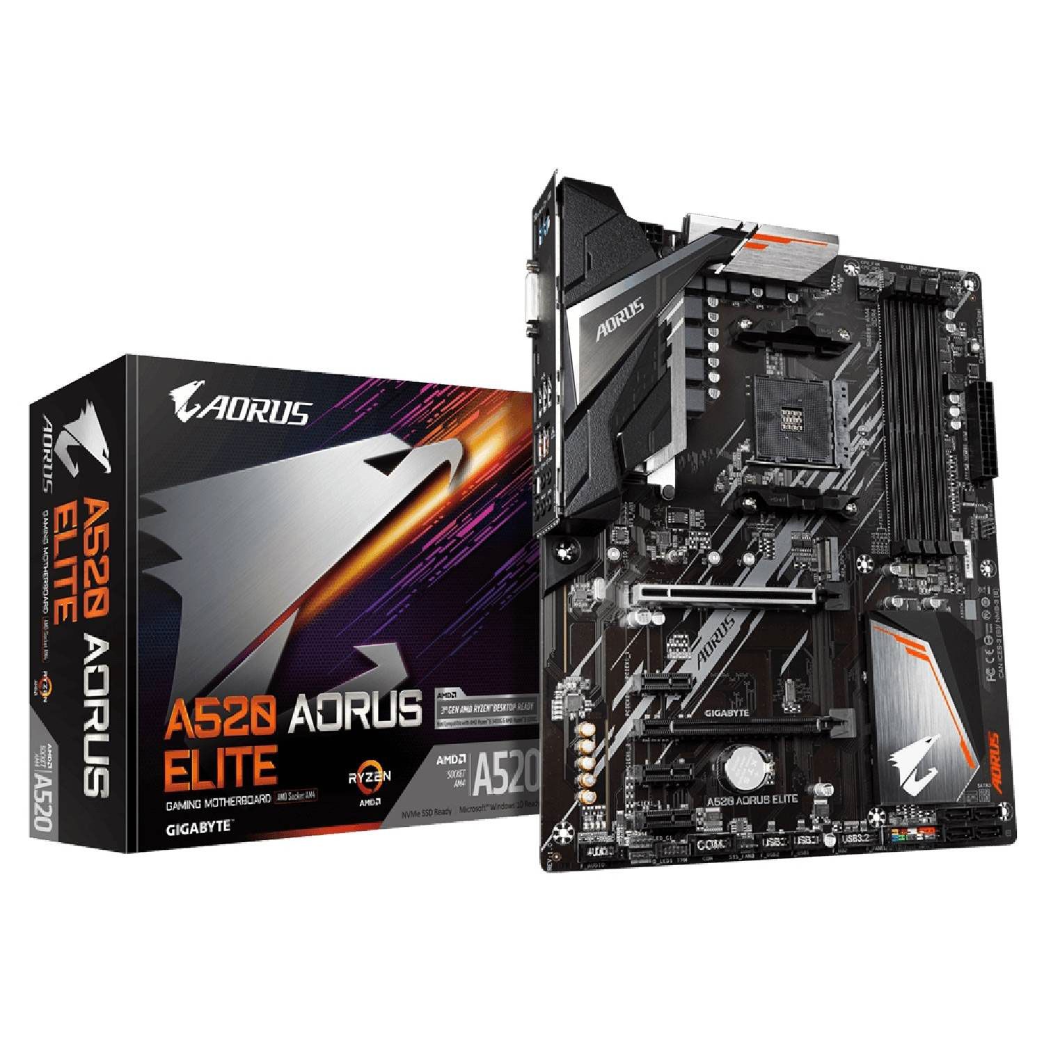 Gigabyte Motherboard A520 AORUS ELITE (A520/AM4/DDR4)