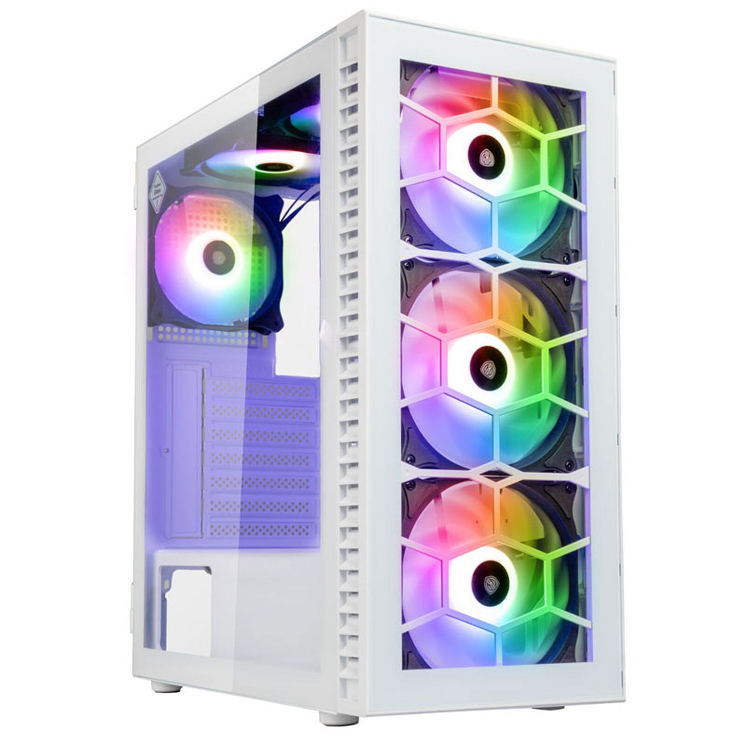 Kolink Case Observatory HF Glass White Midi Tower
