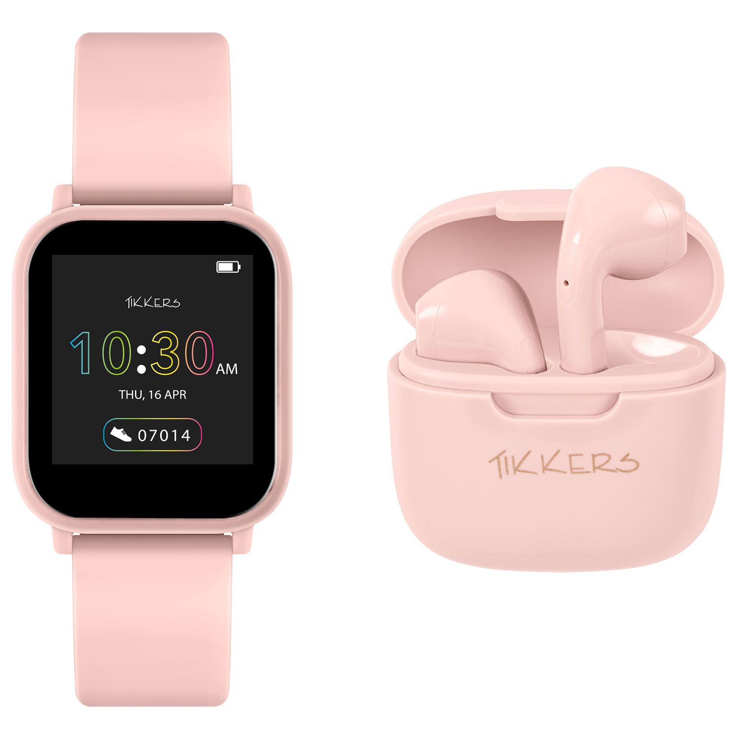 Παιδικό Tikkers Smart Watch Pink+Earbuds